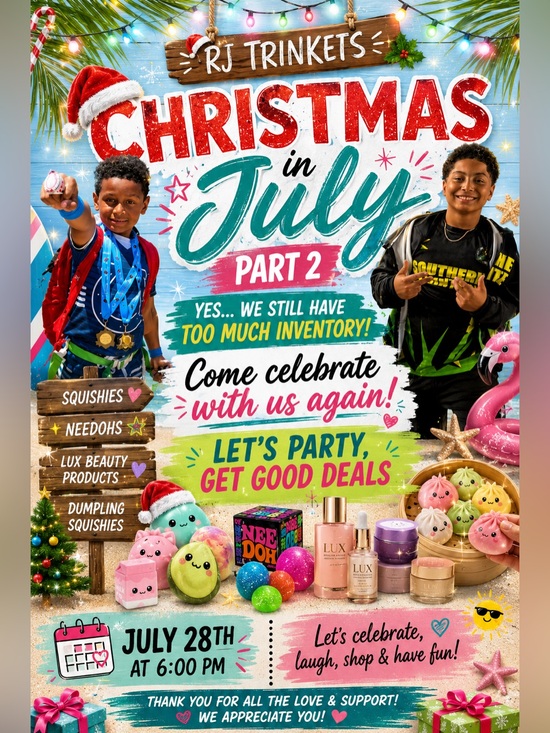 Accessories - Christmas in July Part 2 - July 28th 6 pm